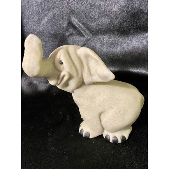 Vintage Elephant Figurine Second Nature Designs Quarry Critters Ellie Elephant - Picture 3 of 8